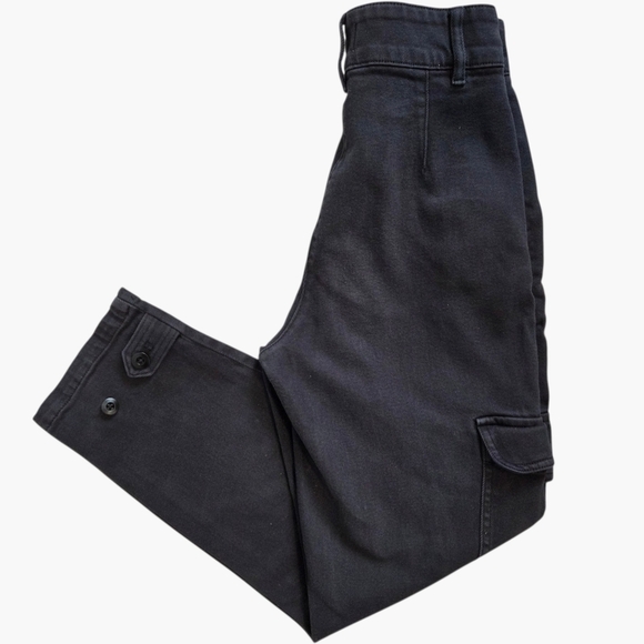 Wilfred Pants - Wilfred Free Aritzia Black Cargo Pants Women’s Size 6 Adjustable Ankle